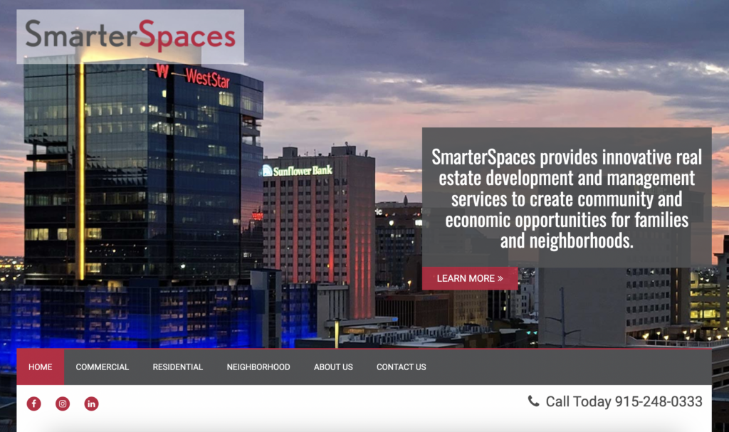 SmarterSpaces Home page